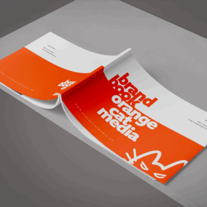 Orange Cat Media Logo und Brand Brand Book